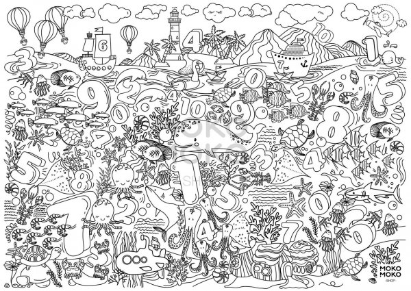 Большая раскраска