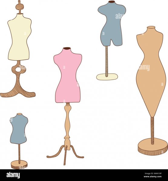 Стильная одежда для девушек на манекене