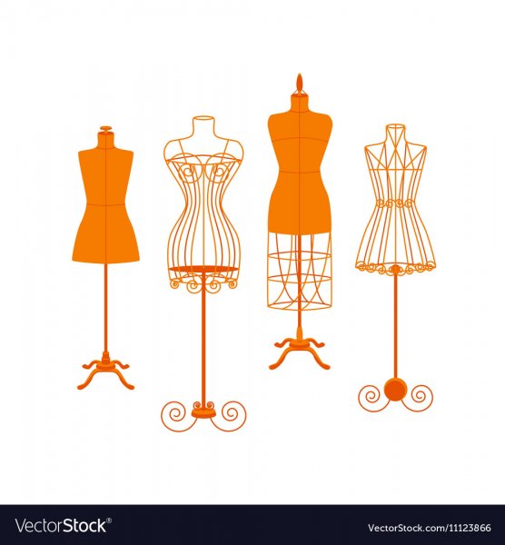 Швейный манекен вектор