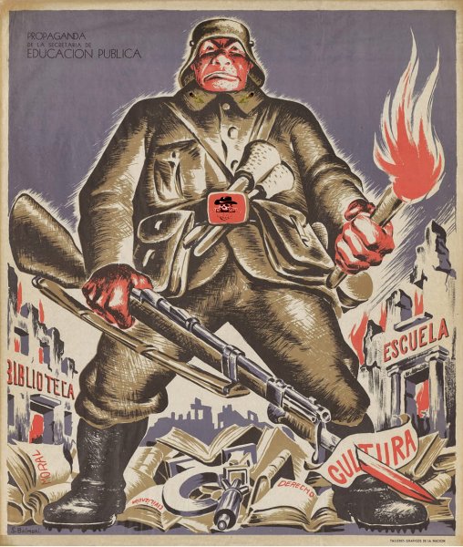 Немецкие пропагандистские плакаты времен второй мировой войны