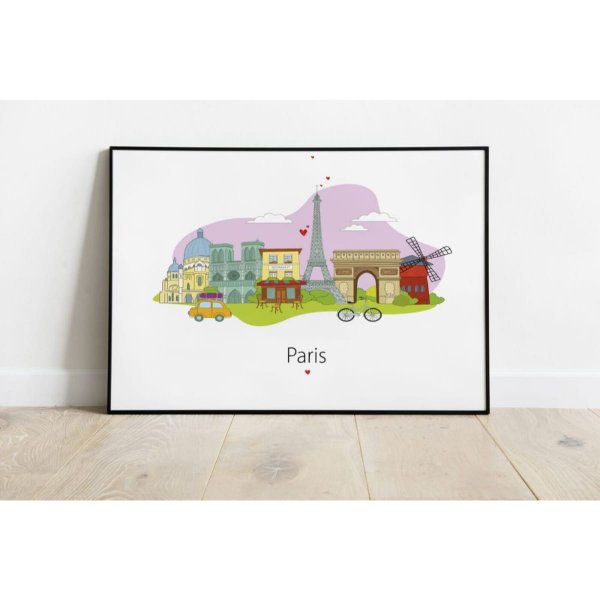 Постеры в детскую Париж