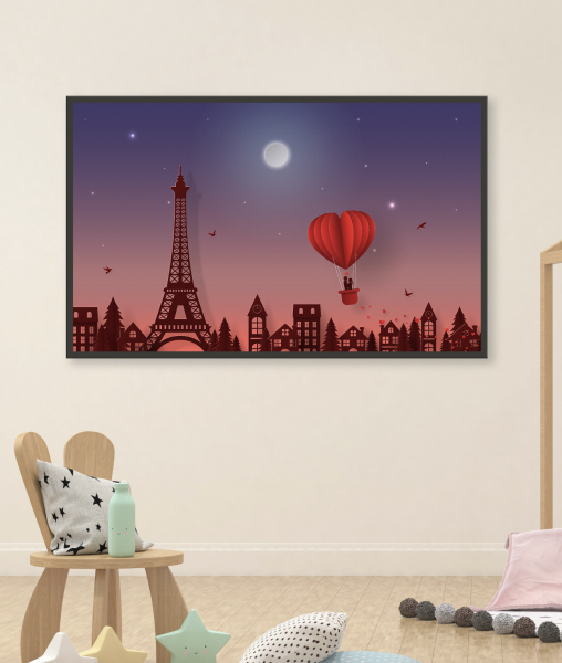 Постер Париж 60х90 в рамке
