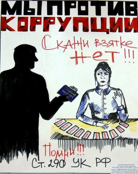 Взятка плакат