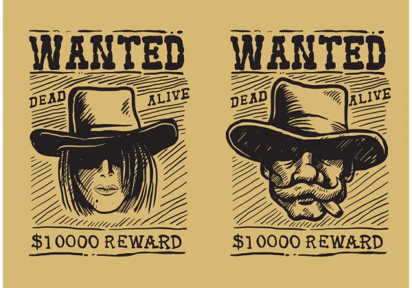 Табличка wanted
