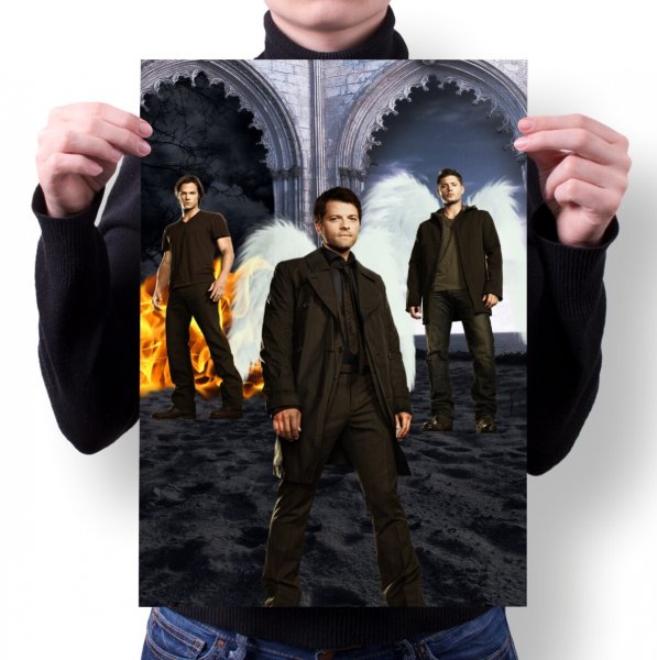 Supernatural 4 сезон Постер
