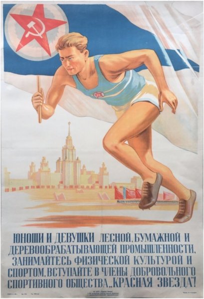 Старые спортивные плакаты