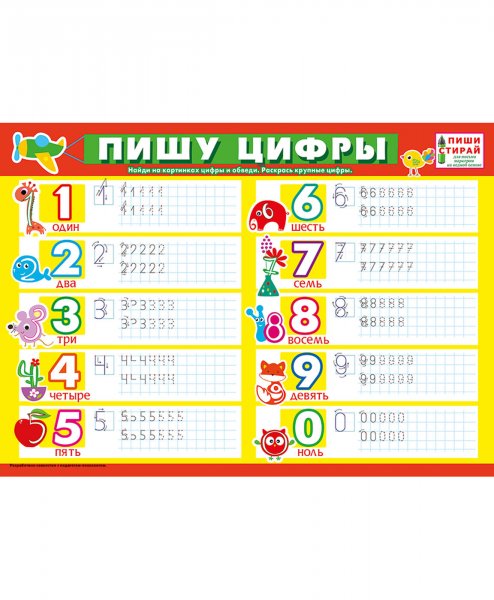 Плакат пиши стирай