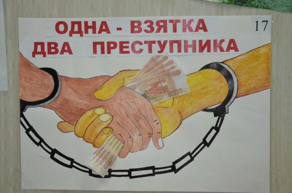 Плакат на тему борьба с коррупцией