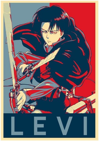 Атака титанов Леви в платке