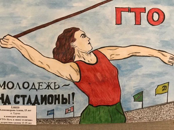 Агитационный плакат ГТО