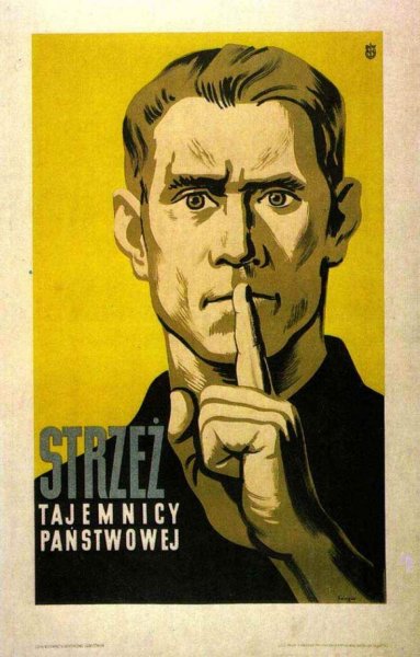 Советский плакат тишина