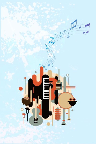 Постеры музыкальные инструменты