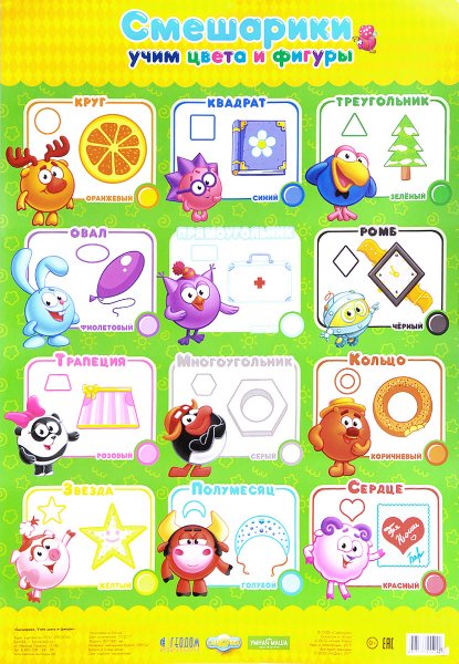 Развивающие плакаты для малышей