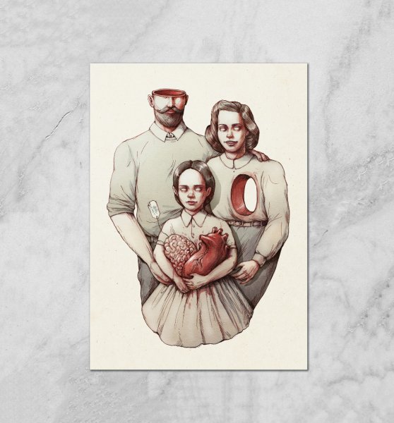 Плакат семейные ценности