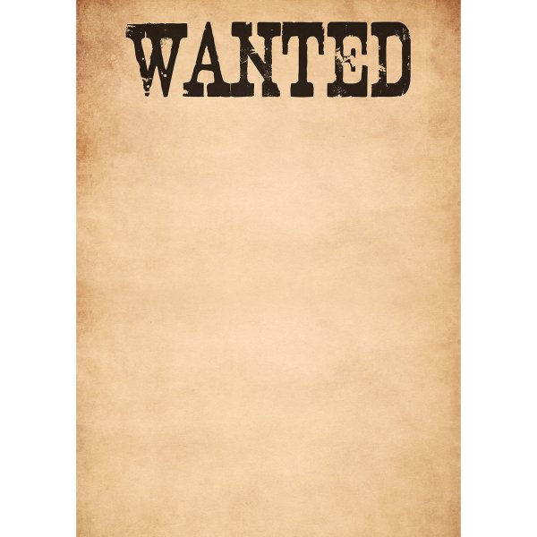 Табличка wanted