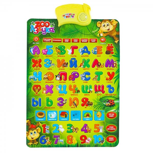 Электронный плакат Азбукварик Зооазбука