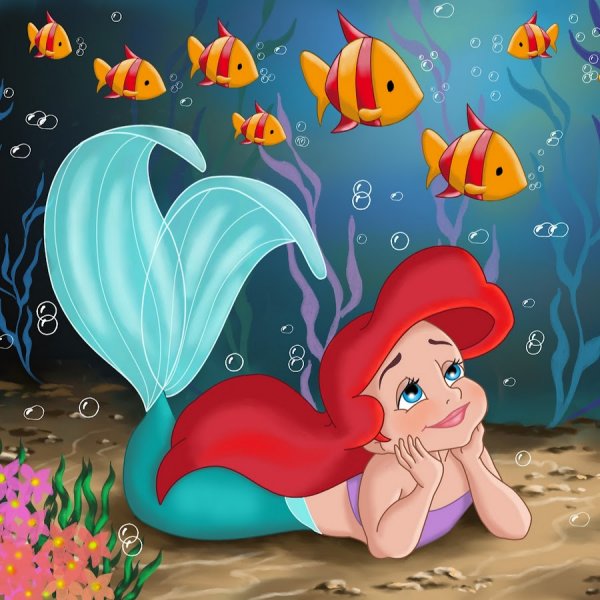 Постер Русалочка 50х70 см.