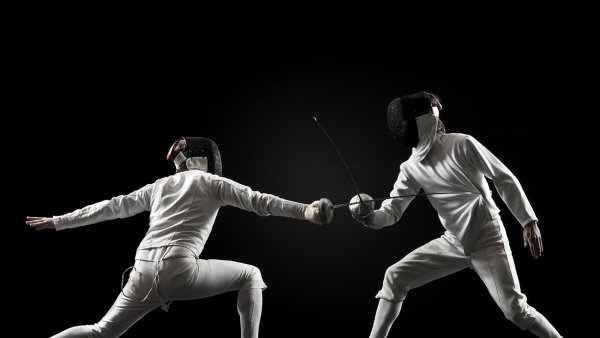 Постер фехтование