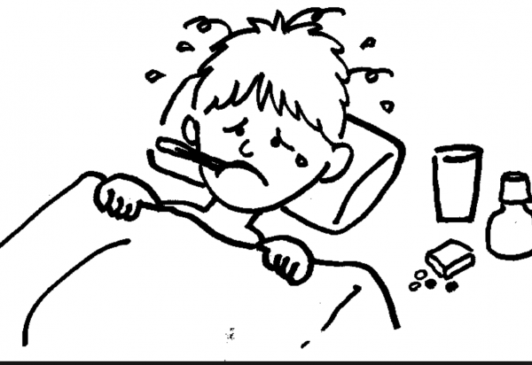 Раскраска больной