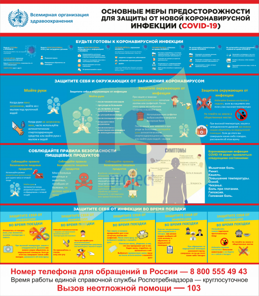 Информационный стенд для коронавируса