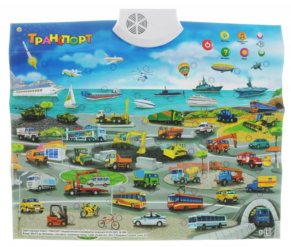 Плакат транспорт для детей