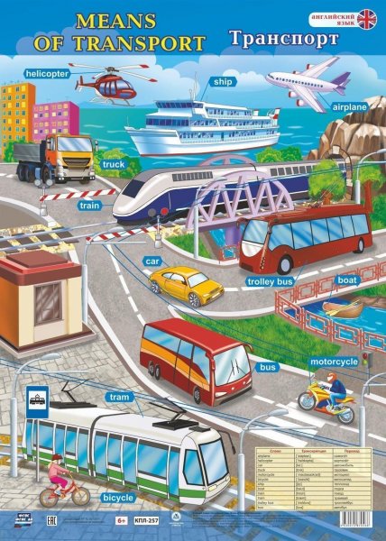 Пассажирский вид транспорта для детей