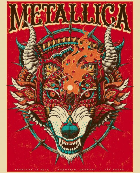 Группа Metallica Постер