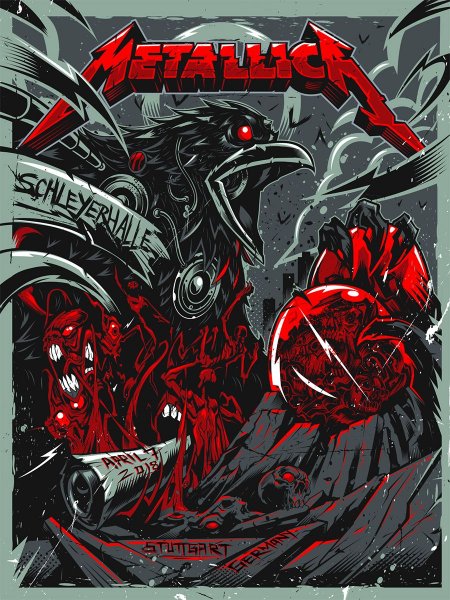 Арт постеры группы металлика