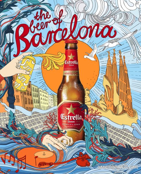 Рекламные плакаты пива