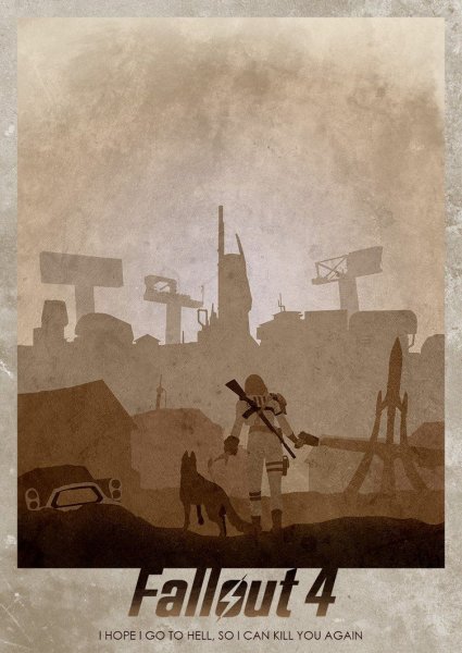 Nuka Cola Fallout 4 плакат