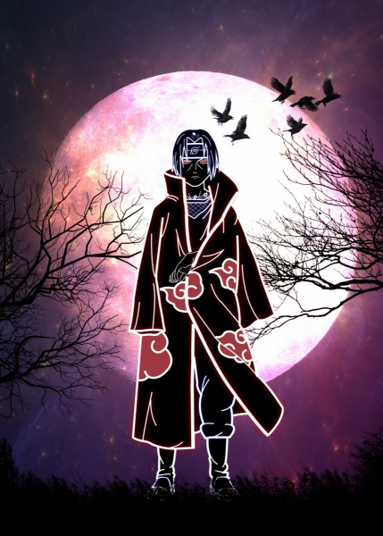 Itachi Uchiha Red Moon