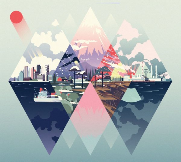 Иллюстрация в стиле Flat