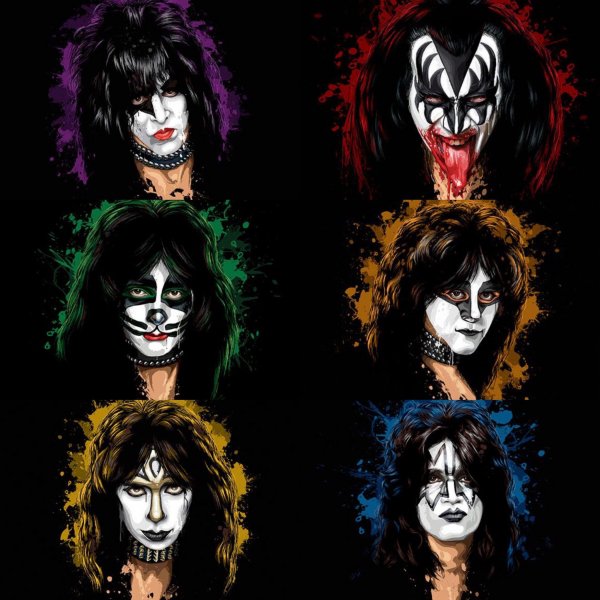 Группа Кисс Джин Симмонс арт