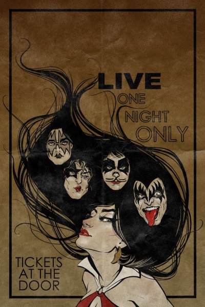 Ретро рок плакаты Kiss