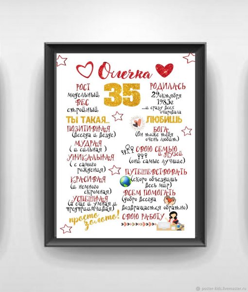 Прикольный Постер на день рождения