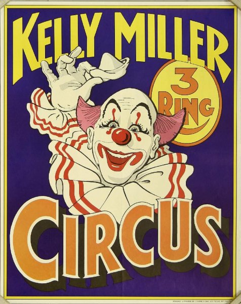 Цирк плакат ретро