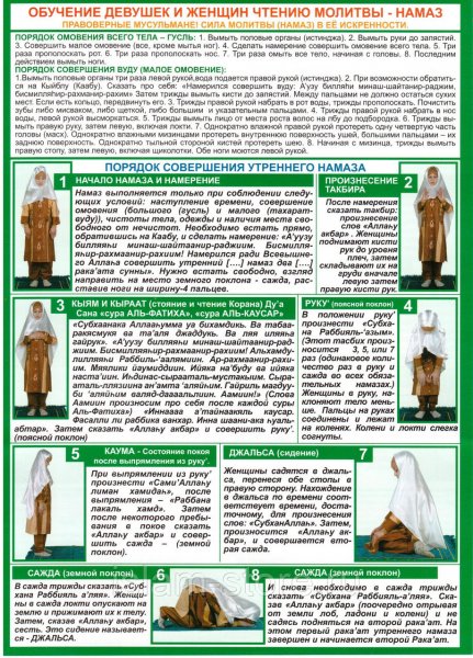 Порядок совершения намаза для женщин