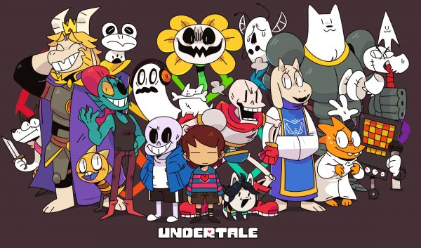Герои игры Undertale