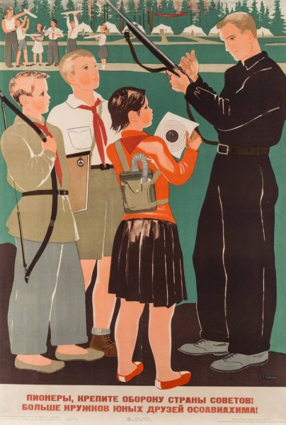 Екатерина Зернова пионеры, крепите оборону страны 1934