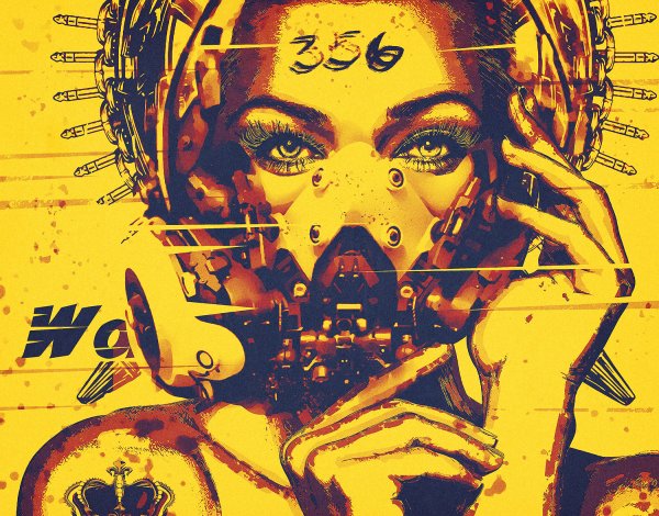 Плакаты в стиле киберпанк