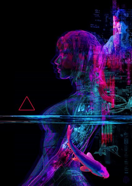 Рекламные плакаты киберпанк