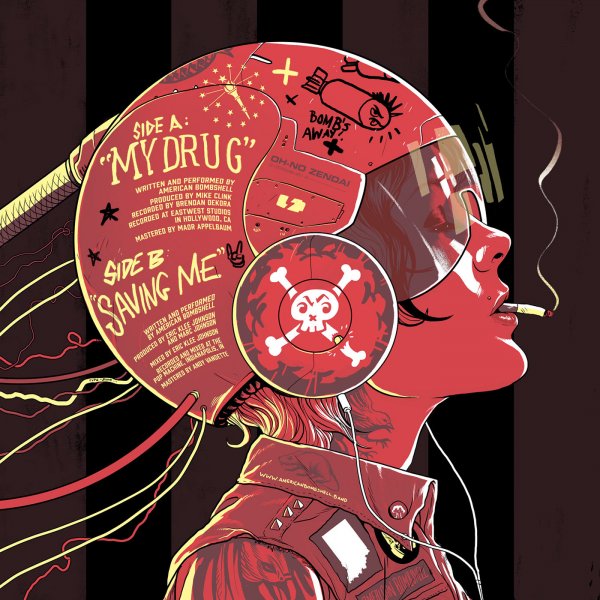 Рекламные плакаты киберпанк