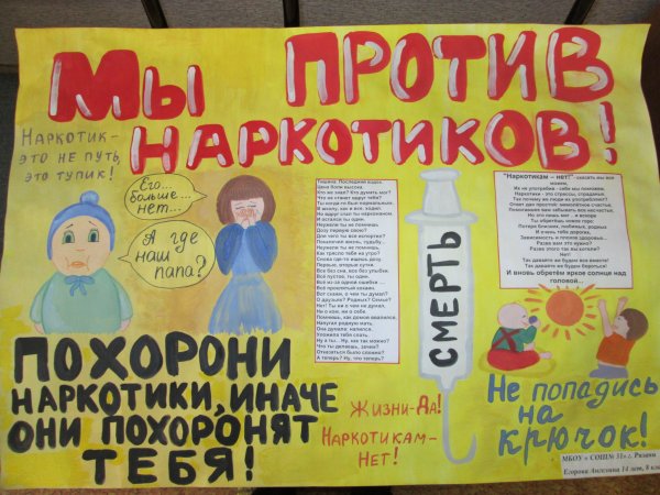 Плакаты о наркотиках