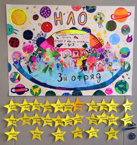 Детский лагерь плакат