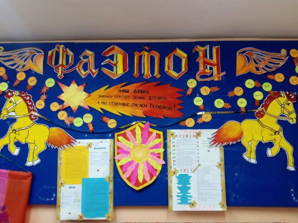 Спортивный отрядный уголок