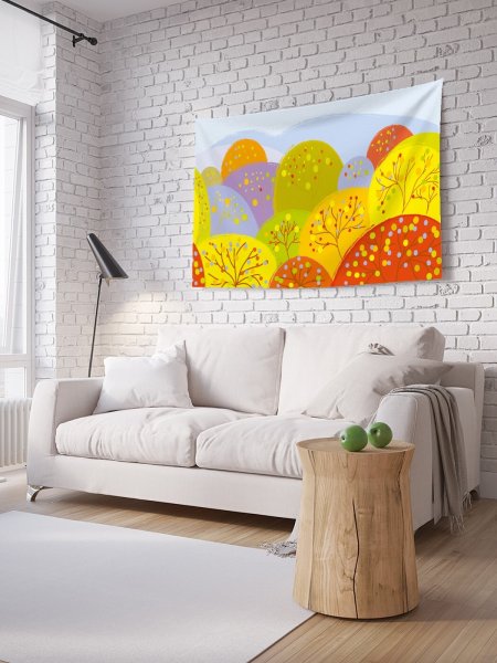 Тканевый плакат на стену