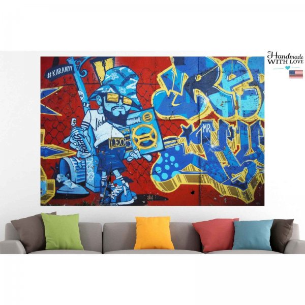 Плакат из ткани на стену