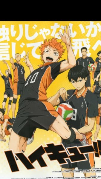 Волейбол аниме плакат Карасуно