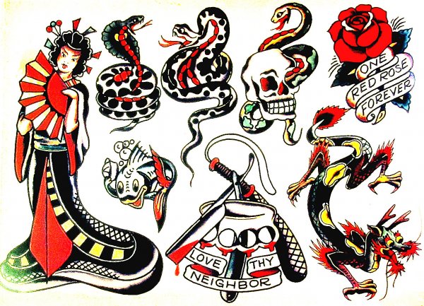 Олд скул моряк Джерри