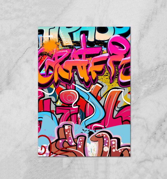 Открытка граффити